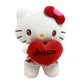 The Trendy Turtle Personalized Hello Kitty Plush Stuffed Animal - Multi, Model PERHK, Soft Polyester Toy for Valentine's Day