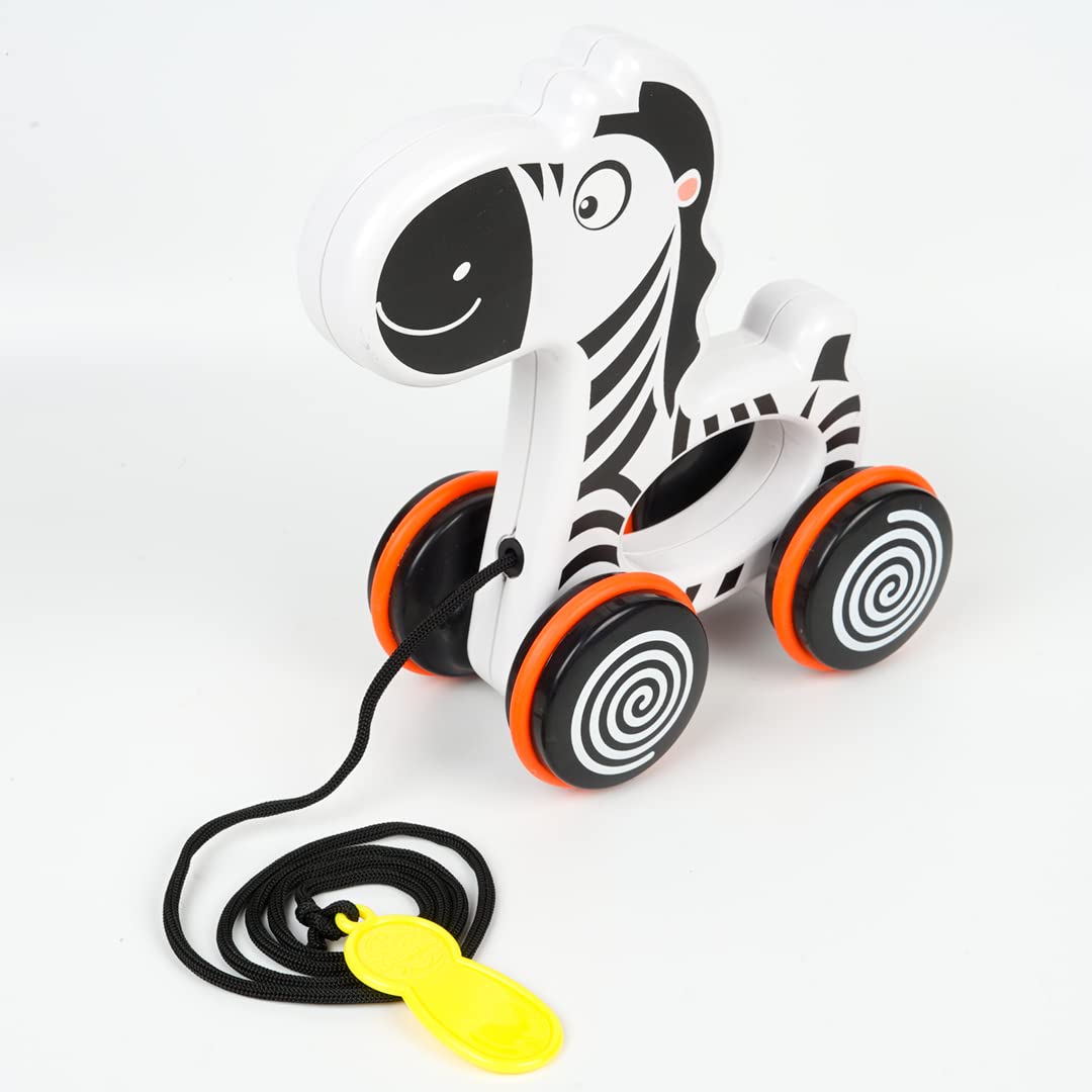 RatnaS Zippy The Zebra | To Walk & Play Pull Along Toy For Infant
