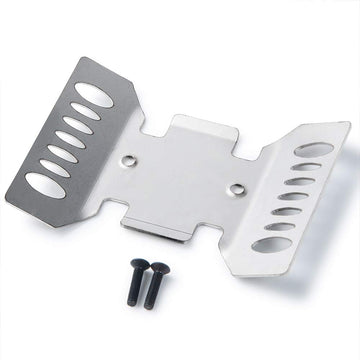 RCLions Stainless Steel Center Skid Plate Protection Plate Chassis Guard for Axial SCX10 iii AXI03007 AXI03006B Upgrades 1/10th