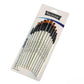 Professional Painting Brush Set  Soft Bristles, Ideal For Acrylics, Watercolor & Oil Paints (12Pc Paint Brush White Handle Flat