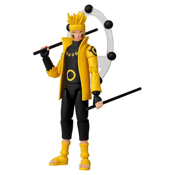 Bandai Anime Heroes Naruto Action Figure - Naruto Sage Of Six Paths | 17Cm Figure With Extra Hands & Accessories | Shippuden Anime Action Figure For Boys & Girls
