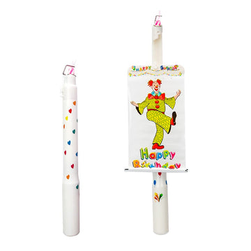 Clown Surprise Candle, Surprise Banner Birthday Candle, Circus Troupe Clown Cake Cupcake Candle, Creative Special Birthday Candl