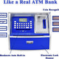 Like Talking ATM Savings Bank - Digital Piggy Bank for Kids, Blue/Silver, Model G972E, Plastic Money Coin Machine