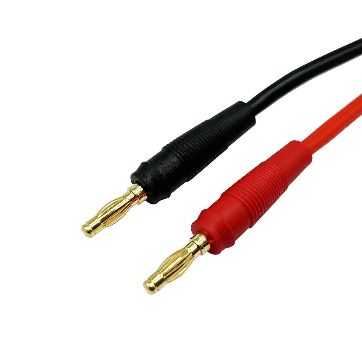 2pcs XT60H (XT60 Upgarded Female Connector Plug to 4mm Banana Plugs Battery Charge Lead Adapter Cable 12awg 30cm