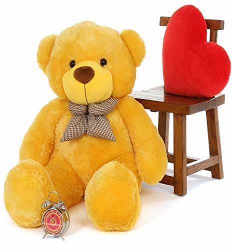 CLICK4DEAL Cotton RT Soft Toys Teddy Bear (6ft, 180 cm, Yellow)