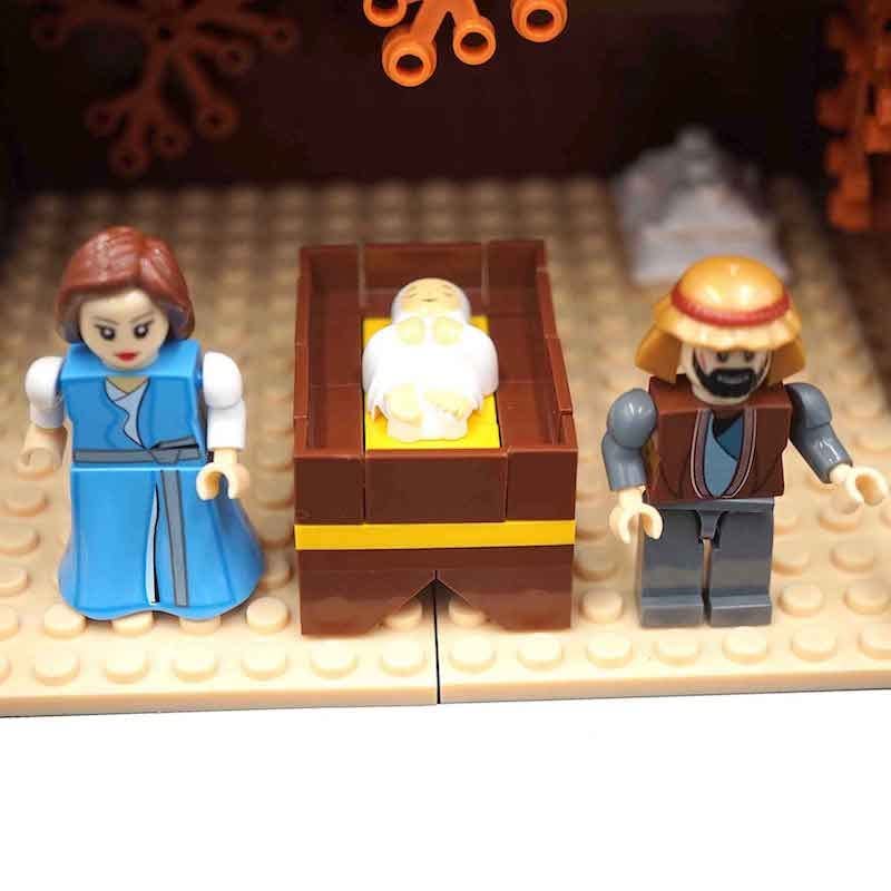 Nativity Bricks Ultimate Play Set - 15 Character Indoor Scene, Multicolor, Model 43227-1695, Perfect for Christmas Decor & Stocking Stuffers