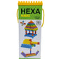 Elegance Style Hexagonal Building Block Set, 125+ Piece, Creative Interlocking Construction Toy With Storage Case