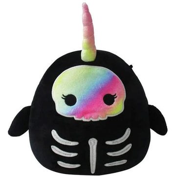 Squishmallow Official Kellytoy Halloween Squishy Soft Plush Toy Animals (Bufinda Narwhal Skelelton, 12 Inch)