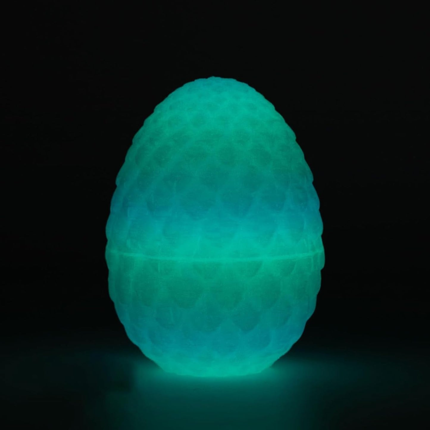 3D Printed Dragon Eggs with Dragon Inside - Fun Fidget Figurine Toys  Easter Basket Stuffers Surprise Mystery Crystal Printing Dragon Egg mature-themed Home Office Desk Decor Toy Gifts (Luminous)