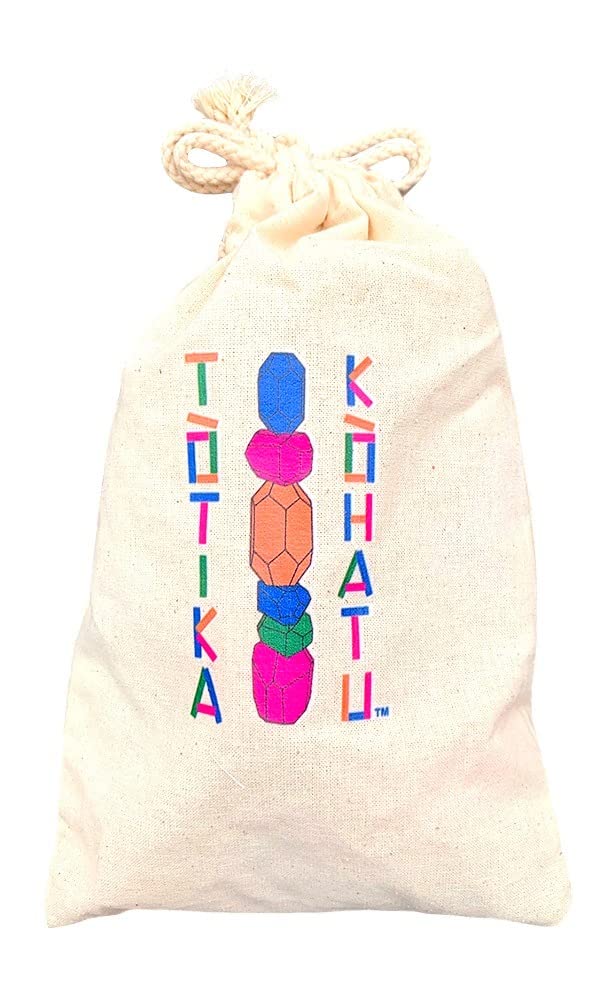 TOTIKA KOHATU Wood Rock Stacking Game - Classic Fun for All Ages