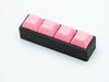 Black Four-Button Clicky Mechanical Switch Fidget Toy | Stim Toy, Stress Relief, Adhd (Pink Keycaps)