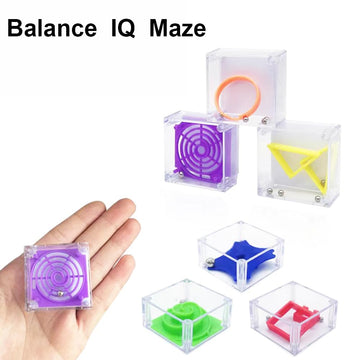 24 Pcs Balance Iq Maze Game,Mini Maze Cube Puzzle Box 3D Brain Maze Toy Puzzles Party Favor Games, Ideal Prizes Gifts For Kids And Adults