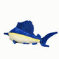 Tiny Heart Simulation Swordfish Plush-Sailfish Stuffed Animals-Marlin Deep Sea Plushie-Lifelike Gift Toy Fish Doll For Kids 18 Inches Long