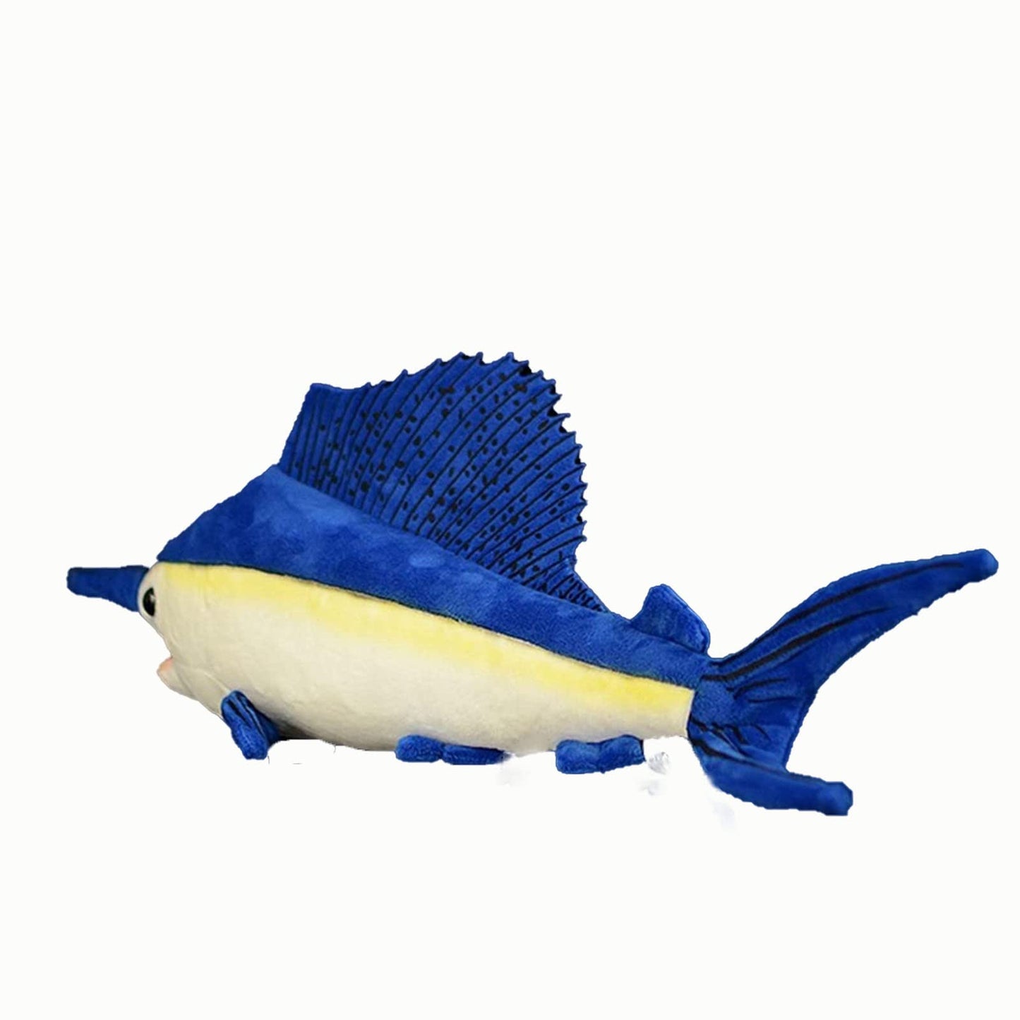 Tiny Heart Simulation Swordfish Plush-Sailfish Stuffed Animals-Marlin Deep Sea Plushie-Lifelike Gift Toy Fish Doll For Kids 18 Inches Long