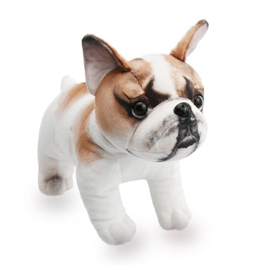 Baboli Lifelike Frenchie Dog Stuffed Animal Super Realistic Plush French Bulldog Doll Puppy Plushies Toy Funny Gifts For Kids Present Or Stuff Collection 10 Inches