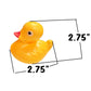 Floating Weighted Duckies (12 Pack) Plastic Yellow Duck Pond Floater. (2.75'') Fun Bath Tub Pool Play Toy. (Yellow)
