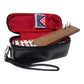 Alex Cramer Classic Domino Set with Leather-Look Travel Case & Mini Playing Cards - Black