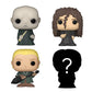 Funko Bitty POP! HP - Voldemort, 4-Pack - Lord Voldemort, Draco Malfoy (Quidditch), Bellatrix Lestrange and A Surprise Mystery M
