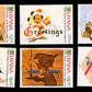 Isc~ Guyana 1991 Stamps, Christmas Cards On Stamps, Mickey Mouse & Friends, Cartoon On Stamps. Set Of 6 Mnh. S.G. 32263231, Gen