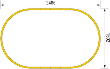 Kato USA Model Train Products HV1 UNITRACK R730mm Outer Oval Track