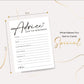 Wybgno Wedding Shower Games Cards, Advice For The Newlyweds, Bridal Shower Games 25 Guests, Engagement Party Wedding Games For G