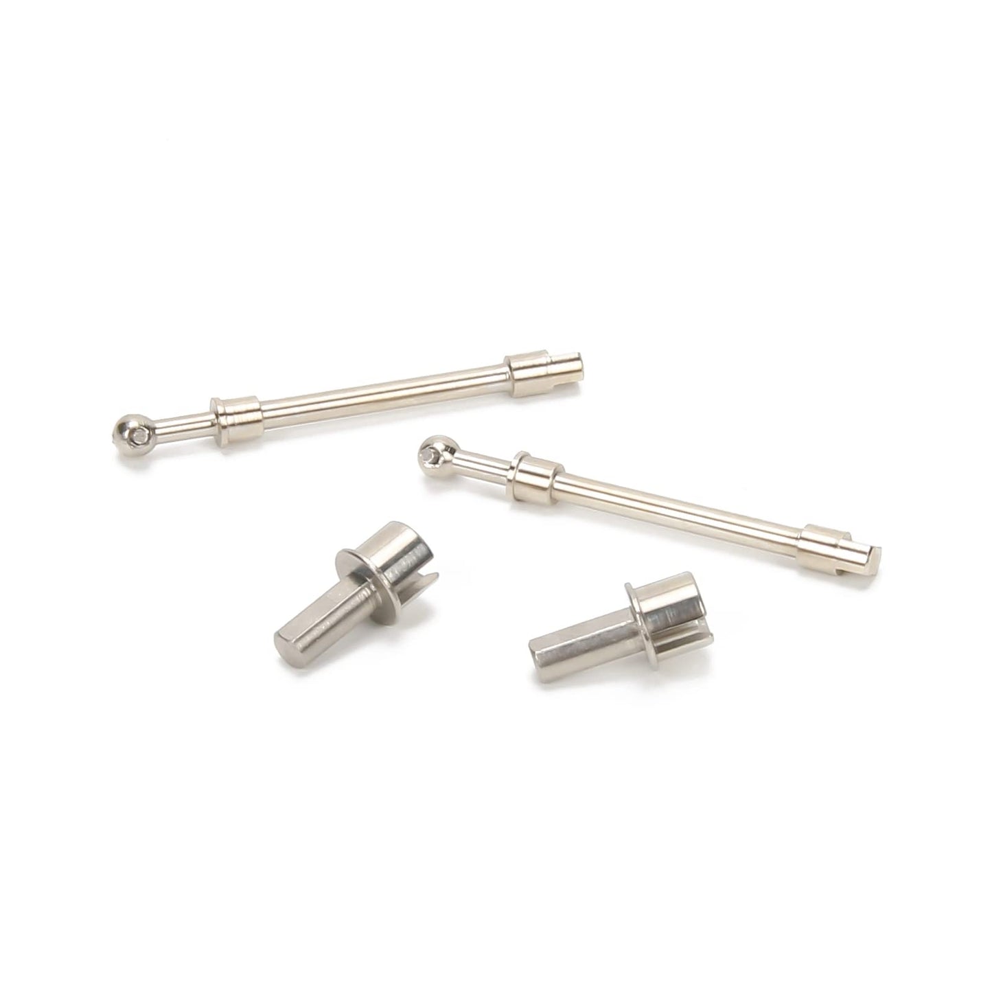 RCAWD #45 Steel Front Drive Shaft Axles and Portal Cups for Rcawd Front Portal Axle for Axial 1-24 Scx24 Crawlers