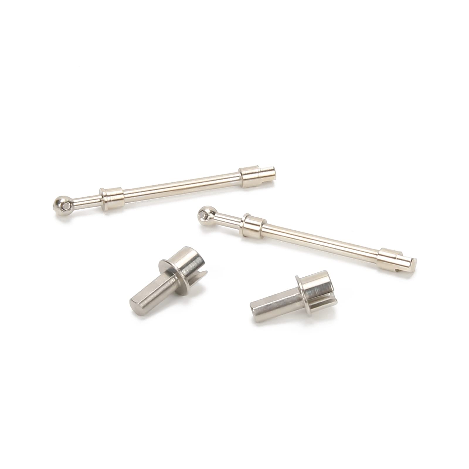 RCAWD #45 Steel Front Drive Shaft Axles and Portal Cups for Rcawd Front Portal Axle for Axial 1-24 Scx24 Crawlers