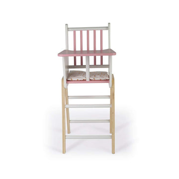 Janod Candy Chic Highchair – Wooden Baby Doll Chair - Ages 3+ - J05888