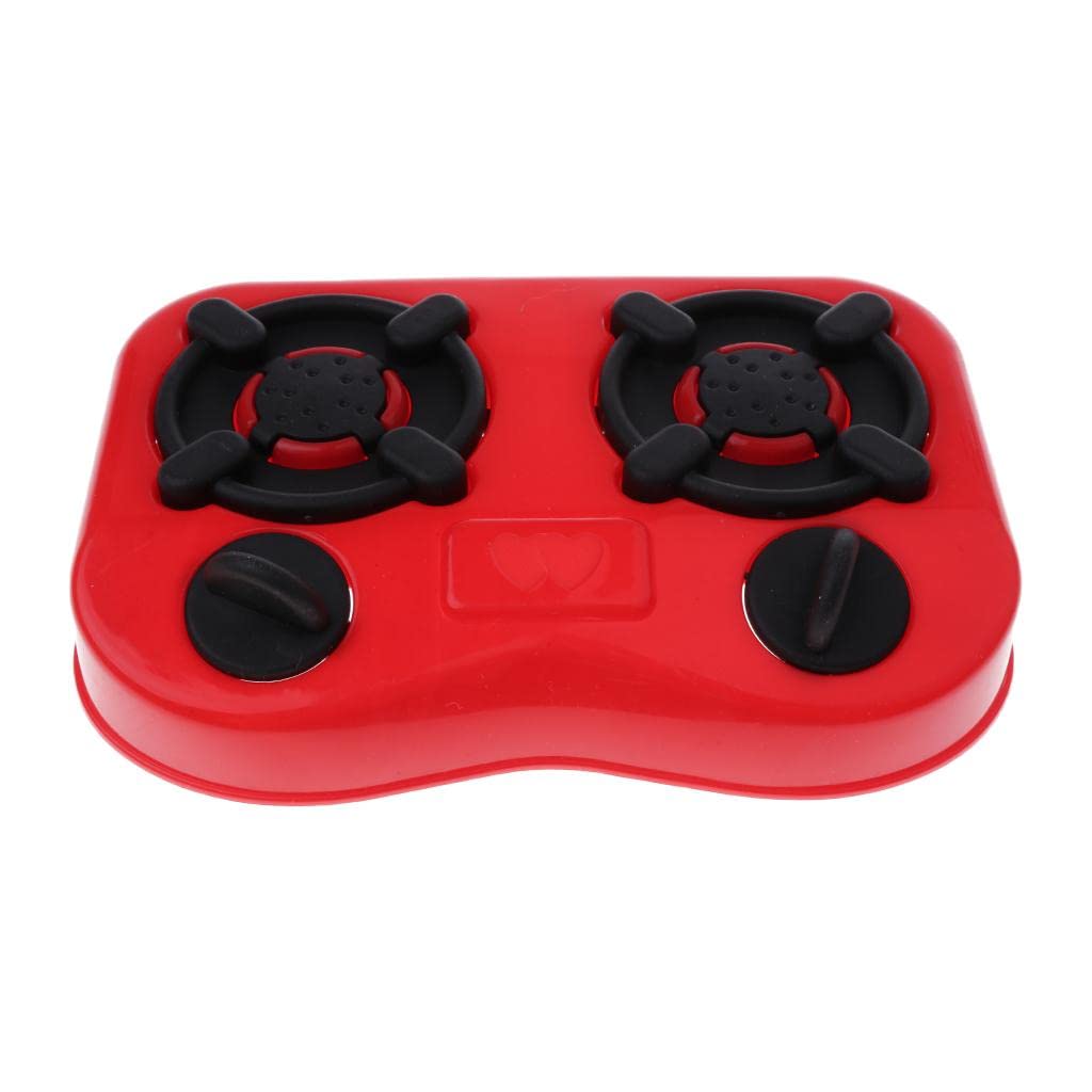 MERISHOPP11 Pieces/Set PVCSimulation Kitchen Cookware Set Kids Kitchen Toys Red |Toys & Hobbies | Preschool Toys & Pretend Play 
