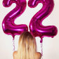 Hot Pink Party Decorations Number Balloon 40 Inch, 1 Balloon 1St Birthday Decorations Boy, 1 10 11 15 16 17 18 21 Balloons For B