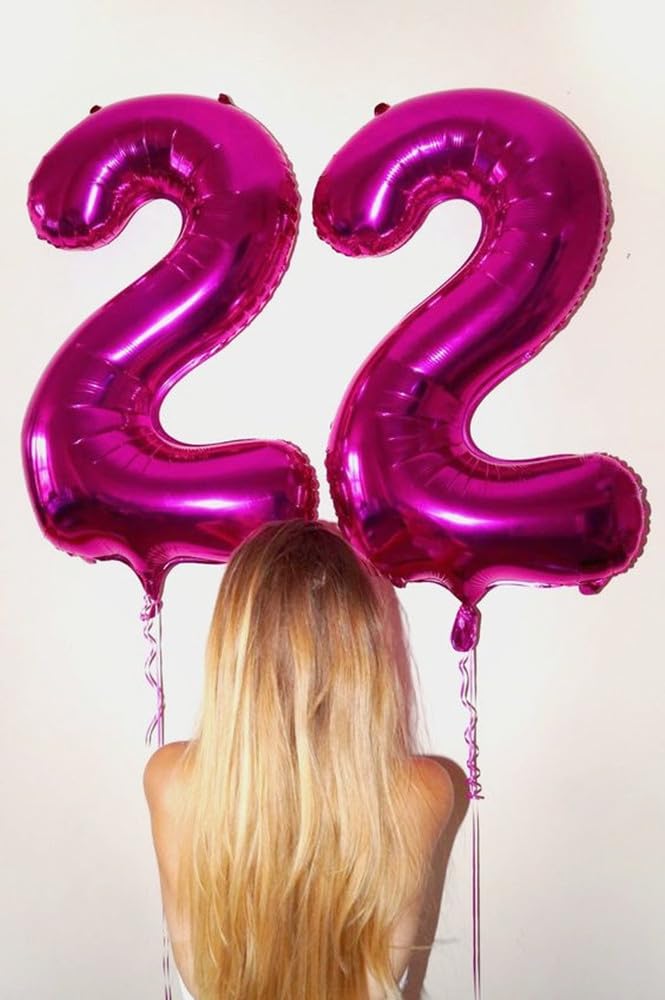 Hot Pink Party Decorations Number Balloon 40 Inch, 1 Balloon 1St Birthday Decorations Boy, 1 10 11 15 16 17 18 21 Balloons For B