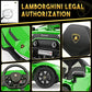 Hetoy Ride on Car for Kids 12V Licensed Lamborghini Electric Vehicles Battery Powered Sports Car with Control, 2 Speeds, Sound S