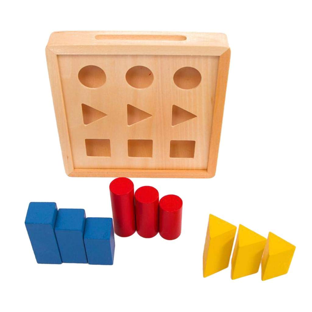 Montessori Math Shapes Puzzle Toys For Kids Preschool Educational Toys| Wooden & Handcrafted Toys|Toys & Hobbies