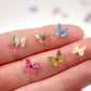 Micro Resin Butterflies, Dollhouse Miniature Tiny Butterflies, Terrarium Fairy Garden Dolls Toy, Mini Micro Landscaping Decorati