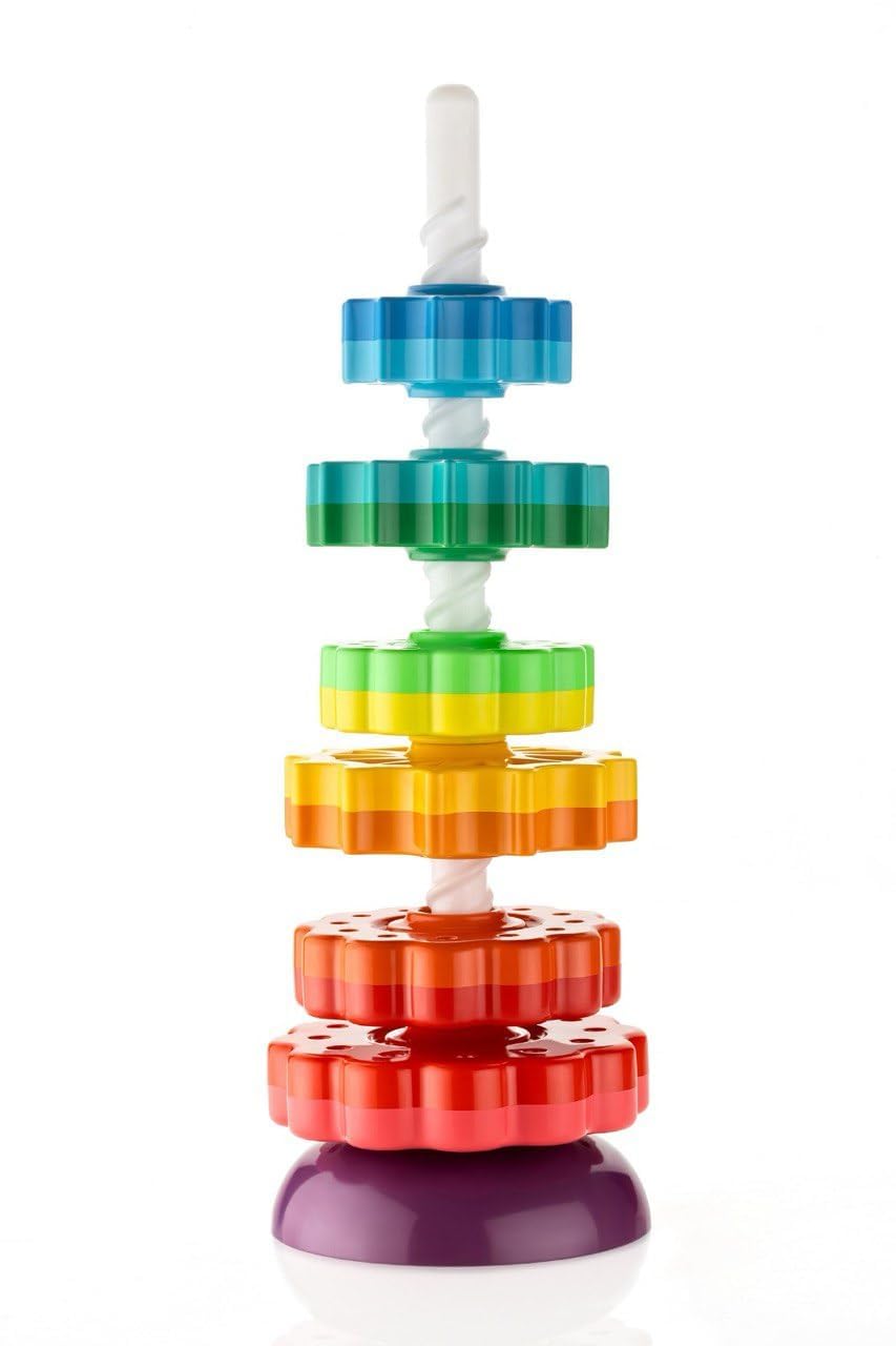 Ultrazon Baby Spinning Toy Stacking Toy For Babies And Toddlers  Educational Toddler Learning Toys Rainbow Spinning Wheel Toy F