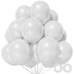 110Pcs White Balloon 12 Inch, White Latex Balloons For Birthday Party Baby Shower Wedding(With 2 Ribbons).