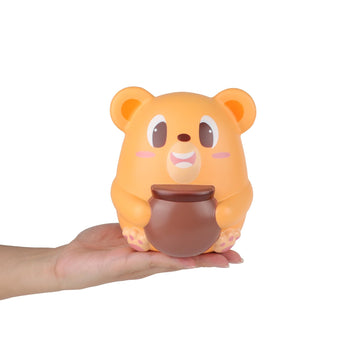 Anboor 5.9' Squishies Jumbo Bear Hug Honeypot Slow Rising Scented Kawaii Squishies Animal Toy For Collection Stress Relief Kid'S Toys (Light Brown)