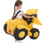 Hsctek Inflatable Construction Digger Costume Toddler, Blow Up Ride On Tractor Cosplay Kids Child Girls Boys, Riding Truck Halloween Costume Children 4T