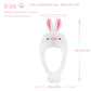 Funny Plush Animal Hat with Ear Flaps, Soft Fleece Hats Cute Bunny Cap for Kids Women Girls Cosplay Party (Bunny) Multi-Colored