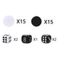 Andux Chess Backgammon Plastic Pieces Only Pawns Chess Pieces SLQQZ-02 (Backgammon Pieces)