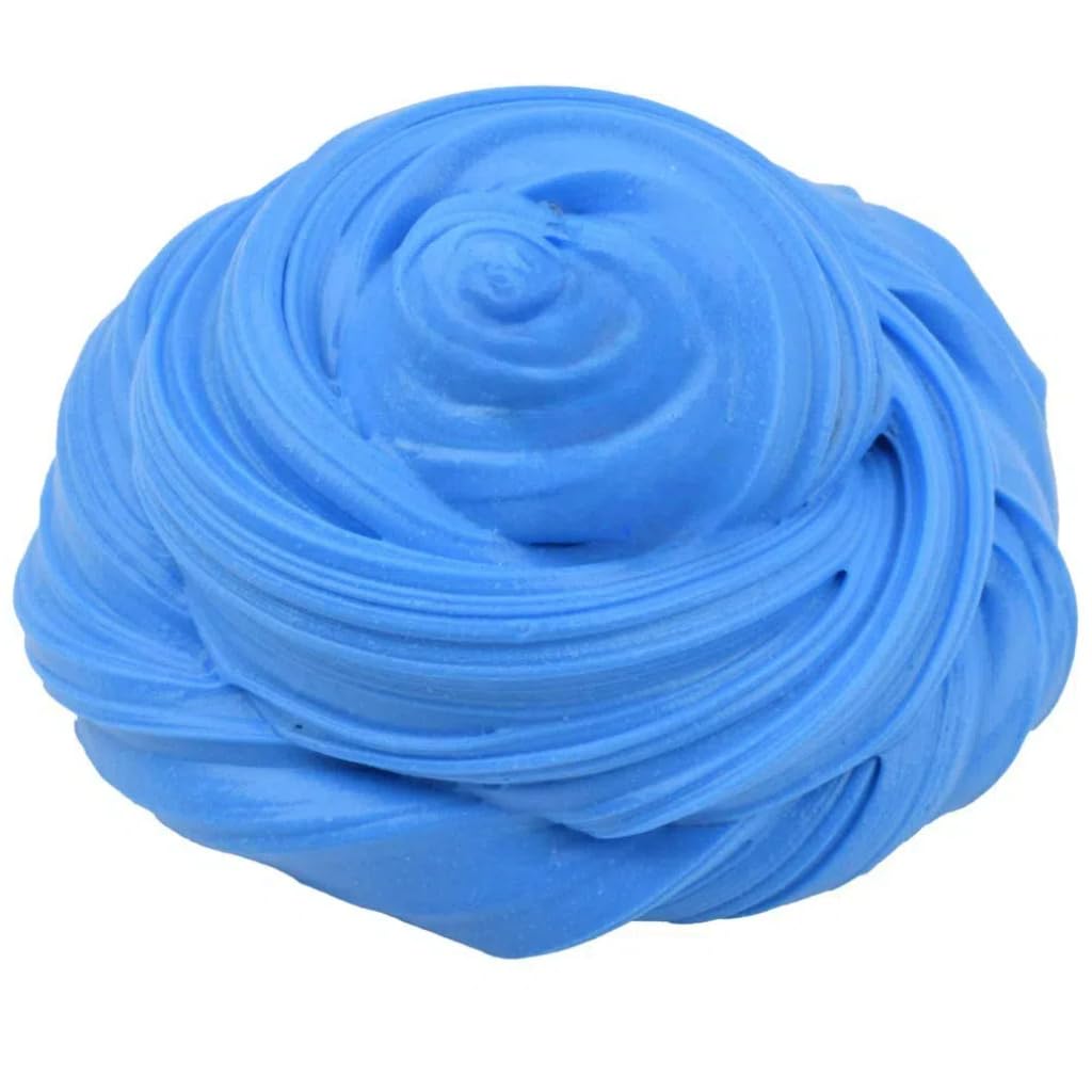 2 Pack Butter Slime Kit Soft Cotton Putty DIY Sludge Toys for Girls Boys Blue White Premade Butter Slime for Kids Party Favors(100ML Each*2)