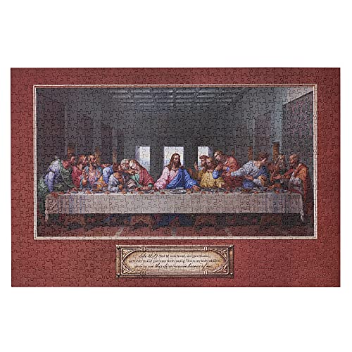 Christian Art Gifts The Last Supper 1000 Piece Jigsaw Puzzle For Adults Indoor Family Activity, 500 X 750 Mm