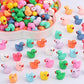 Dztian 12 Colors 145 Mini Resin Duck Garden Duck Class Activity Micro Landscape Decoration Ducklings Toy House Prank Christmas D