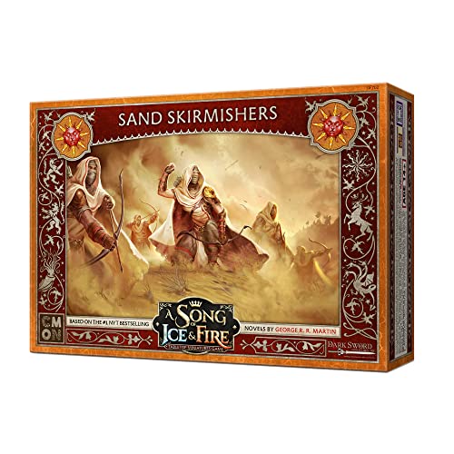 CMON A Song of Ice and Fire Tabletop Miniatures Game Sand Skirmishers Unit Box - advanced Warriors of The Dorne  Strategy Game for mature-themeds  Ages 14+  2+ Players  45-60 Minute Playtime  Made by CMON