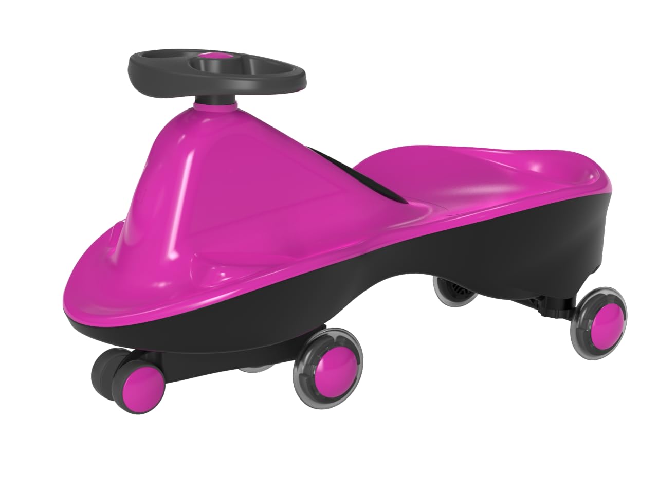 Joybay Sports Collection Premium Led-Wheel Swing Car Ride On Toy (Vibrant Pink, Come Fully Assembled)