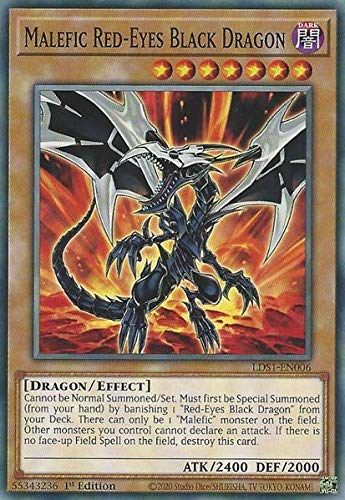 Malefic Red-Eyes Black Dragon - Lds1-En006 - Common - 1St Edition