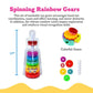 Toddler Tested Spinning Stacker Toy - Rainbow Ring Stacker Montessori Baby Toys for 15 Months+ - Sensory & Learning Toys for Toddlers for Boys & Girls
