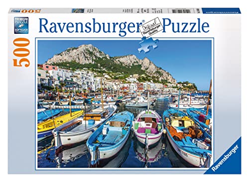 Ravensburger Colorful Marina 500 Piece Jigsaw Puzzle For Adults - Every Piece Is Unique, Softclick Technology Means Pieces Fit T