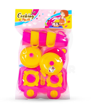Quasar Happy Cooking Masti Indian Kitchen Set,Fast Food Play Set, Miniture Kitchen Set, Mini Kitchen Set Little Chef Cooking Pre