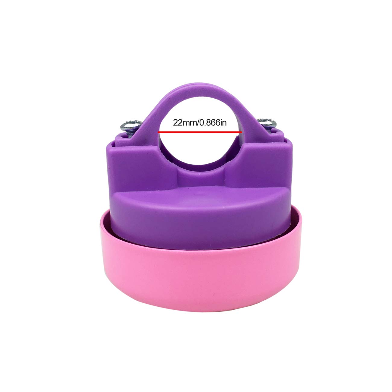 Platt Bike Bell For Kids, Bike Horn For Boys And Girls Bike With 1 Pair Bike Streamer Tassels,Red+Purple